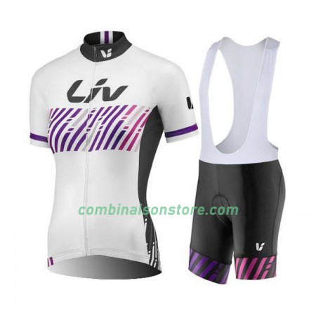 Combinaison Cycliste + Cuissard à Bretelles 2017 CCC Liv Femme N005